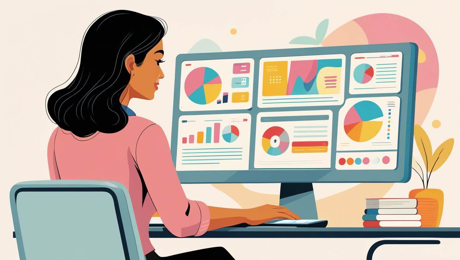 Ilustración tienda online